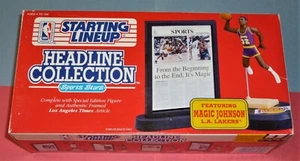 MAGIC JOHNSON 1992 Los Angeles L.A. Lakers Headline Starting Lineup - Foto 1 di 6