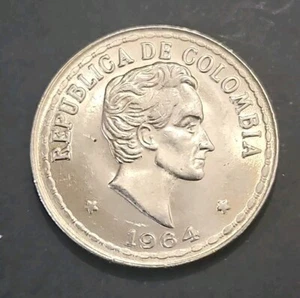 1964  Columbia 20 Centavos Coin (KM.#215)  - Picture 1 of 2