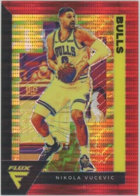 2020-21 Panini Flux Nikola Vucevic Red Pulsar Prizm Chicago Bulls #25 - Image 1 of 2