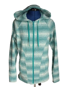 Women's Under Armour Storm 1 Green Ivory Wintersweet Fleece Full-Zip Hoodie  ~M~ - Picture 1 of 12