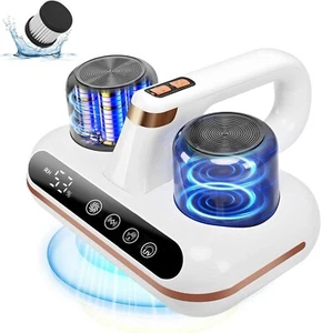 Aspiratore Battimaterasso,1000W Aspirapolvere Cordless Con Sensore Acari E Displ - Foto 1 di 7