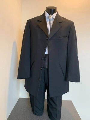 BLACK CANNES Western Style Tuxedo Jacket with Pant Options - Multiple sizes - Image 1 of 4