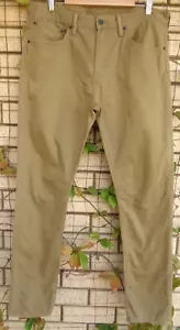 Pantalones de mezclilla LEVIS 520 para hombre color camel corte cónico extremo W34 L34 nuevos sin etiquetas - Imagen 1 de 7