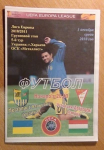 Programme Metalist Charkiw - Debrecen Ungarn 2010 - Bild 1 von 1