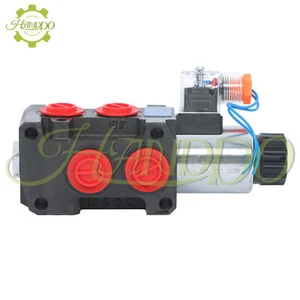 13gpm Hydraulic 6 Port Solenoid Diverter Selector Valve 1/2"BSPP 12V DC 50L DVS6 - Picture 1 of 12