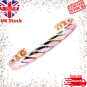 Ladies Magnetic Health Bracelet Copper Healing Bangle Arthritis Pain Relief Cure - Picture 1 of 10