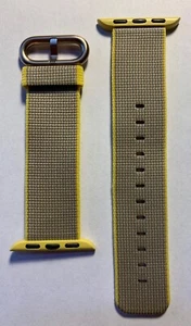 Apple Watch Amarillo Gris claro Tejido Nylon Oro Hebilla Serie 3 38mm 40mm 7 41mm - Imagen 1 de 8