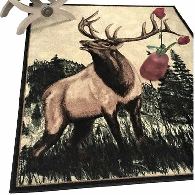 HR HANDCRAFT RUGS Rug for Lodge 5x7 cabin rugs deer decor design bohemian area rugs 8x10