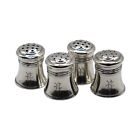 National Silver Co. Sterling Salt & Pepper Shakers - Set of 4 / Engraved