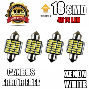 4PCS 31MM 30MM FESTOON 18SMD LED INTERIOR DOME MAP LIGHT BULB GLOBE 12V CAR 4WD - Picture 1 of 7