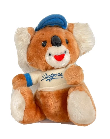 Vintage 1985 LA Dodgers Official Koala Bear Plush Stuffed Animal Great Condition Cover