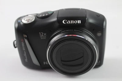 Canon Powershot SX150 IS Digital Compact Camera Working w/ 12x IS Zoom Lens - Image 1 of 4
