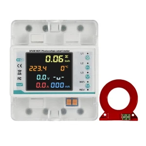 Interruptor de disyuntor medidor inteligente con pantalla LCD WiFi Tuya con protección contra fugas - Imagen 1 de 11