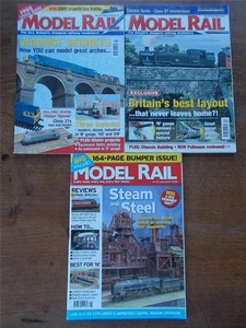 3 Vtg MODEL RAIL Magazines Steam Railway & Steel Layout Viaducts Building Trains - Picture 1 of 1