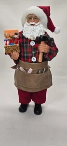 Statuina Babbo Natale Toymaker - Laboratorio Artigianale Decorazione Natalizia 10,5" - Foto 1 di 6