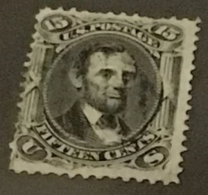 U.S. Stamp Cat. #98, Used, Cat. Val. $275, "F" Grill!! - Picture 1 of 2