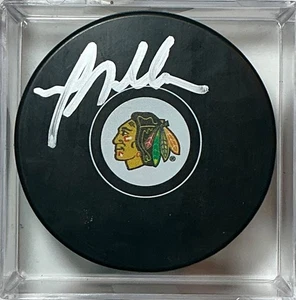 Greg Millen autographed Chicago Blackhawks Souvenir Puck / MLA COA - Picture 1 of 2