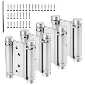 Stainless Steel Door Swing Hinge4 Pack 3’’ Self Closing Double Action Spring ... - Picture 1 of 6