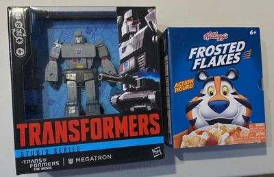 Megatron & Frosted Flakes Lot, Transformers Leader 86 Jada Toys Tony the Tiger - Image 1 of 4
