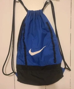 Nike Unisex Men's Women's Kids  Sports Gym Bag Black Blue Color  - Picture 1 of 4