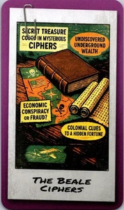 2025 Zendecks Conspiracies & Mysteries art card BEALE CIPHERS Free Ship - Picture 1 of 2