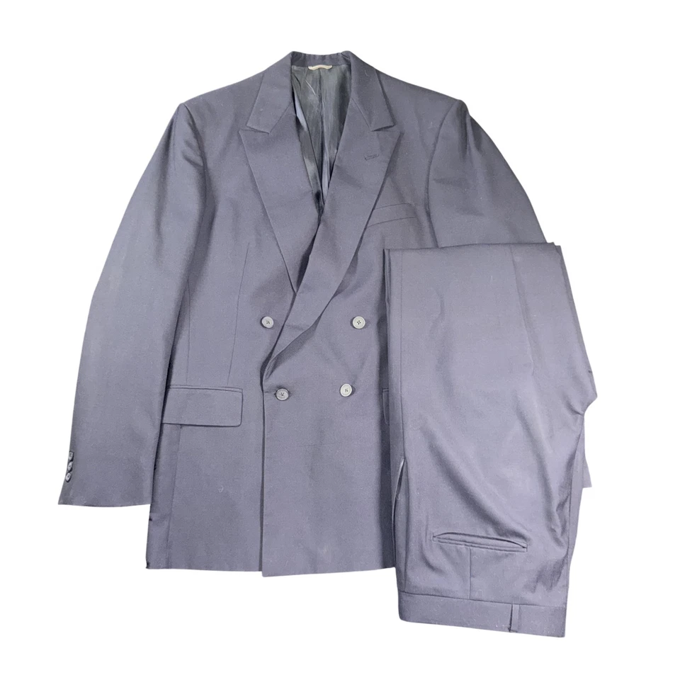 Traje Henry Grethel Para Hombres Azul Marino Doble Pecho Chaqueta Pantalones Conjunto Dillards Foto 1 de 4