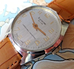 Lucerne De Luxe Watch - Manual Winding Watch - Super Condition - Working Well - Picture 1 of 7
