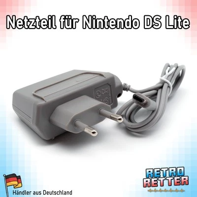 RETRORETTER NDSL Netzteil Nintendo DS Lite Strom Adapter Ladegerät Ladekabel NDS