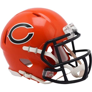 Chicago Bears Orange Alternate 2022 Riddell Speed Mini Football Helmet - Picture 1 of 1
