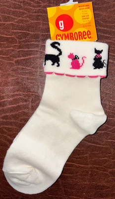 Gymboree Vintage 2003 CITY SIDEWALK Negro Rosa CATO CALCETINES M/L 4-5 NUEVO CON ETIQUETAS Foto 1 de 2