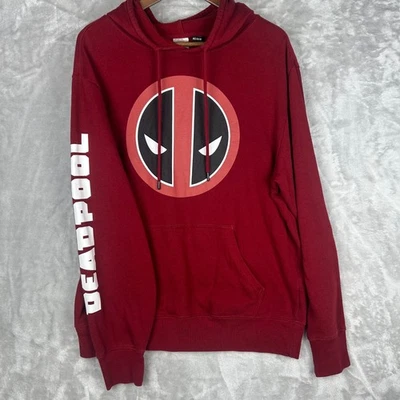 Marvel Deadpool Niños Sudadera con Capucha Pullover Rojo Gráfico Logo Niños/Niñas Foto 1 de 4