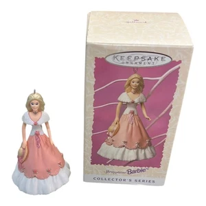 Vintage 1997 Hallmark Keepsake Springtime Barbie Christmas Tree Ornament 3.5" - Picture 1 of 6