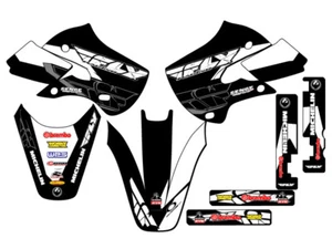 2002-2009 KLX 110 13 FLY Black Senge Graphics Kit Compatible with Kawasaki - Bild 1 von 10