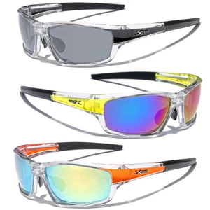 Mirrored Men Boys Sport Wrap Sunglasses Ski Cycling Baseball Running Glasses New - Picture 1 of 8