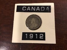 Canda 1912 10 Cents Silver Coin