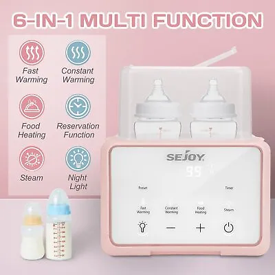 Bottle Warmer For Baby 6 In 1 Breastmilk Formula Milk Warmer Baby Food Heating  • 12.79$