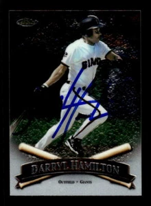 1998 Finest #38 Darryl Hamilton HAND SIGNED AUTO - Picture 1 of 2