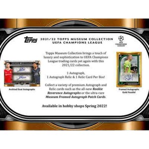 2021-22 Topps UEFA Champions League Museum Collection Soccer BOX FACTORY SEALED