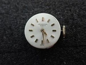 VINTAGE 13.5MM UNIVERSAL GENEVE WRIST WATCH MOVEMENT CAL. 541 - RUNNING - Picture 1 of 2