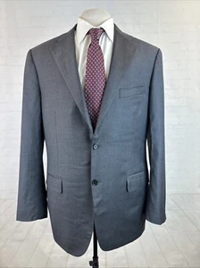 Canali Men's Blazer 42L Dark Gray Two Button Wool Italy Business Formal $2,395 - Picture 1 of 13