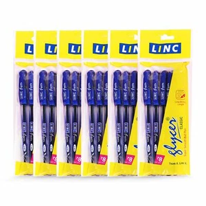 10 X Blue Colors Ball Pen 0.5 mm Fine Tip Wallet Pack Set 10 for School Office - Bild 1 von 3
