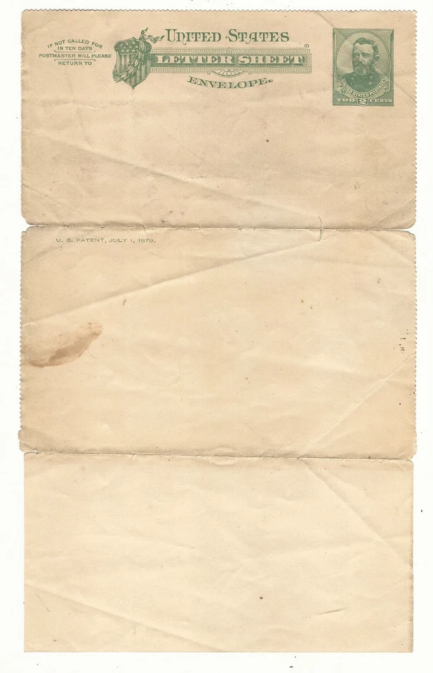 Usa: Letter sheet envelope with response full defect. US131/ - Image 1 of 1