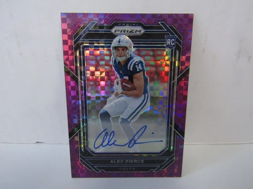 2022 Panini Prizm #330 Alec Pierce Purple Prizm Auto RC /49 Colts