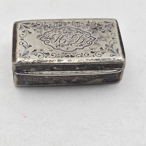 Antique Sterling Silver (.800) Vinaigrette Little Box - Picture 1 of 10
