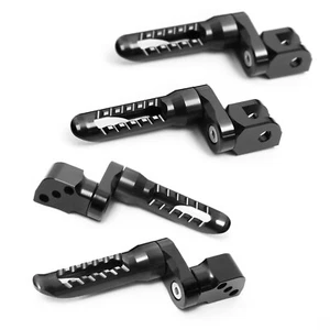 Black BOB 1 inch Extended Front Rear Foot Pegs Kit For GSX 1100 Katana 19 20 - Foto 1 di 5