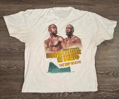 Floyd Mayweather vs Andre Berto High Stakes 2015 Fight Shirt Size 2XL - Image 1 of 2