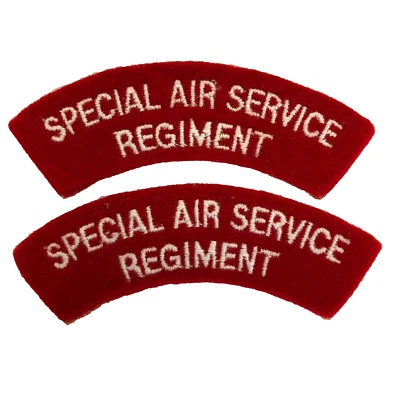 Australian Special Air Service S.A.S. cloth shoulder title badges patches. PAIR. - Image 1 of 3
