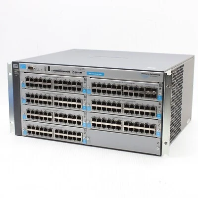 HP ProCurve 4208v1 J8773A Switch Chassis with J8768A J9033A Modules  Gigabit - Image 1 of 4