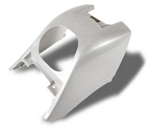 NEW KAWASAKI KFX 700 PLASTIC WHITE CARBON FIBER AIR BOX COVER KFX700 PLASTICS - Picture 1 of 1