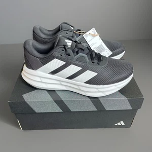 Adidas Galaxy 7 Black White Carbon Running Sneaker Shoes ID8765 Womens Size 6.5 - Picture 1 of 5